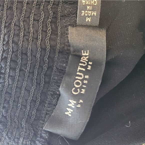 MM Couture Black Boho Embroidered Top - Picture 11 of 11